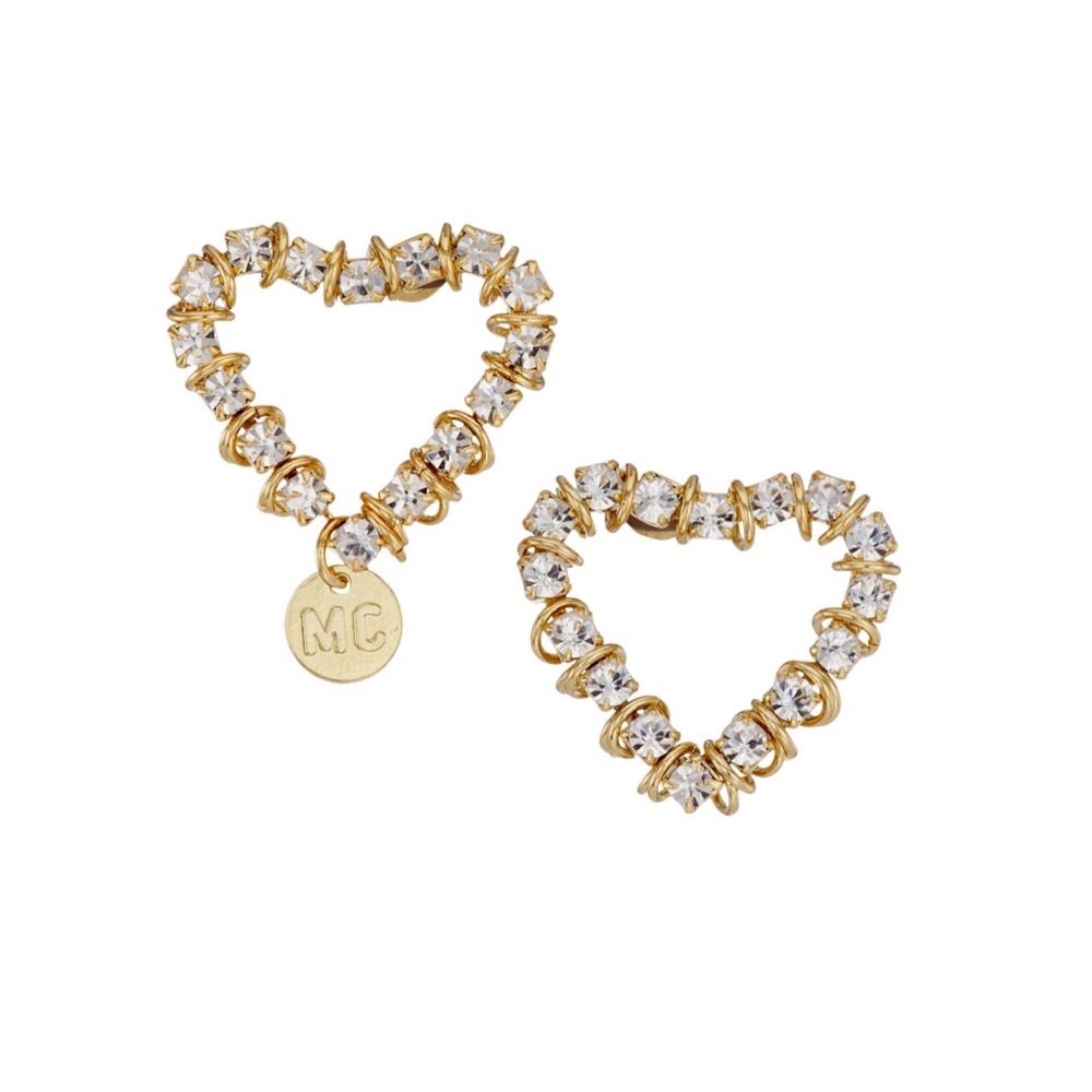 Moutton Collet Bisous Gold-Plated, Glass Pearl & Crystal Earrings